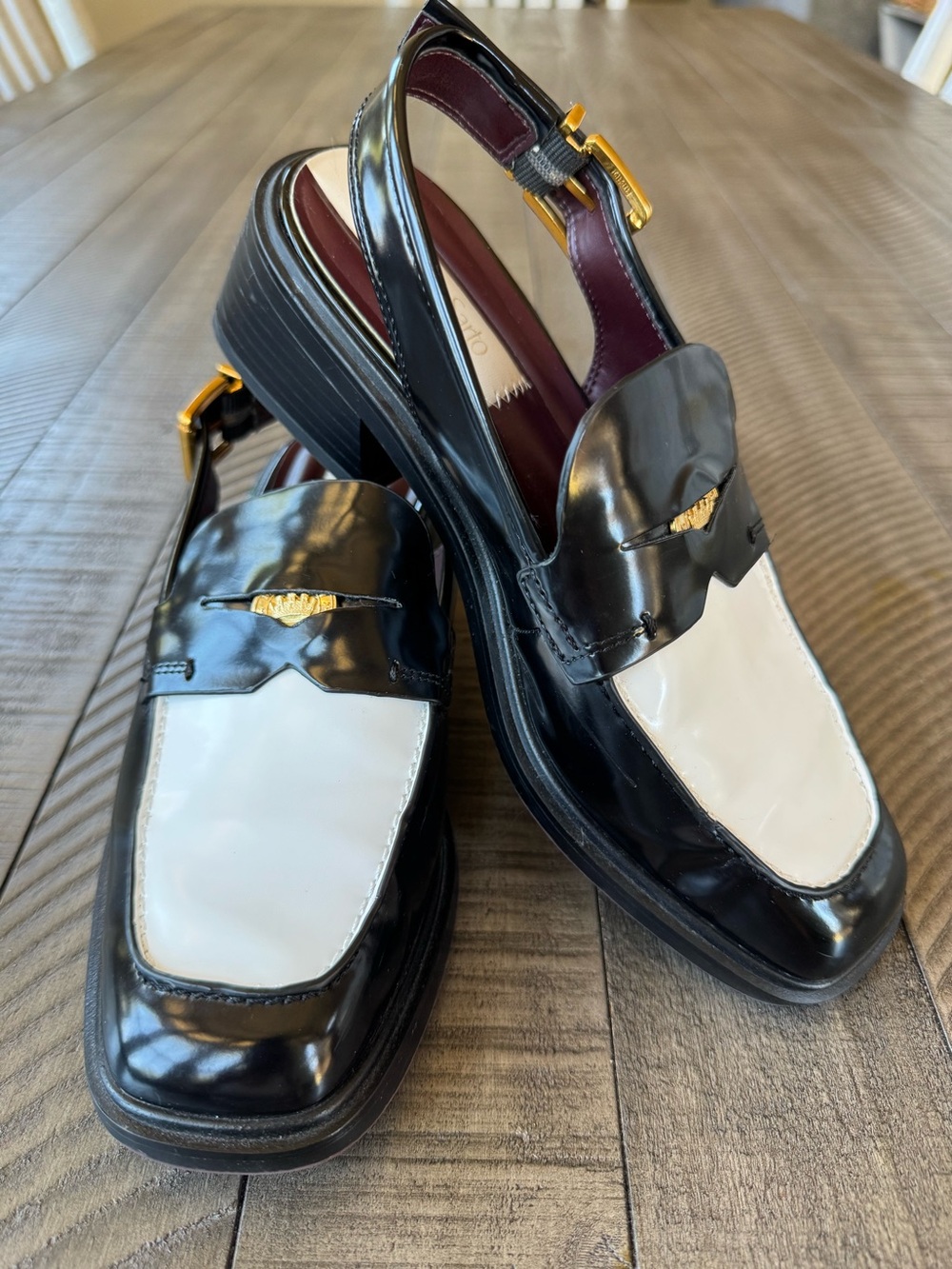 Franco Sarto Giada Slingback Low Heel Loafers Women's Size 7.5